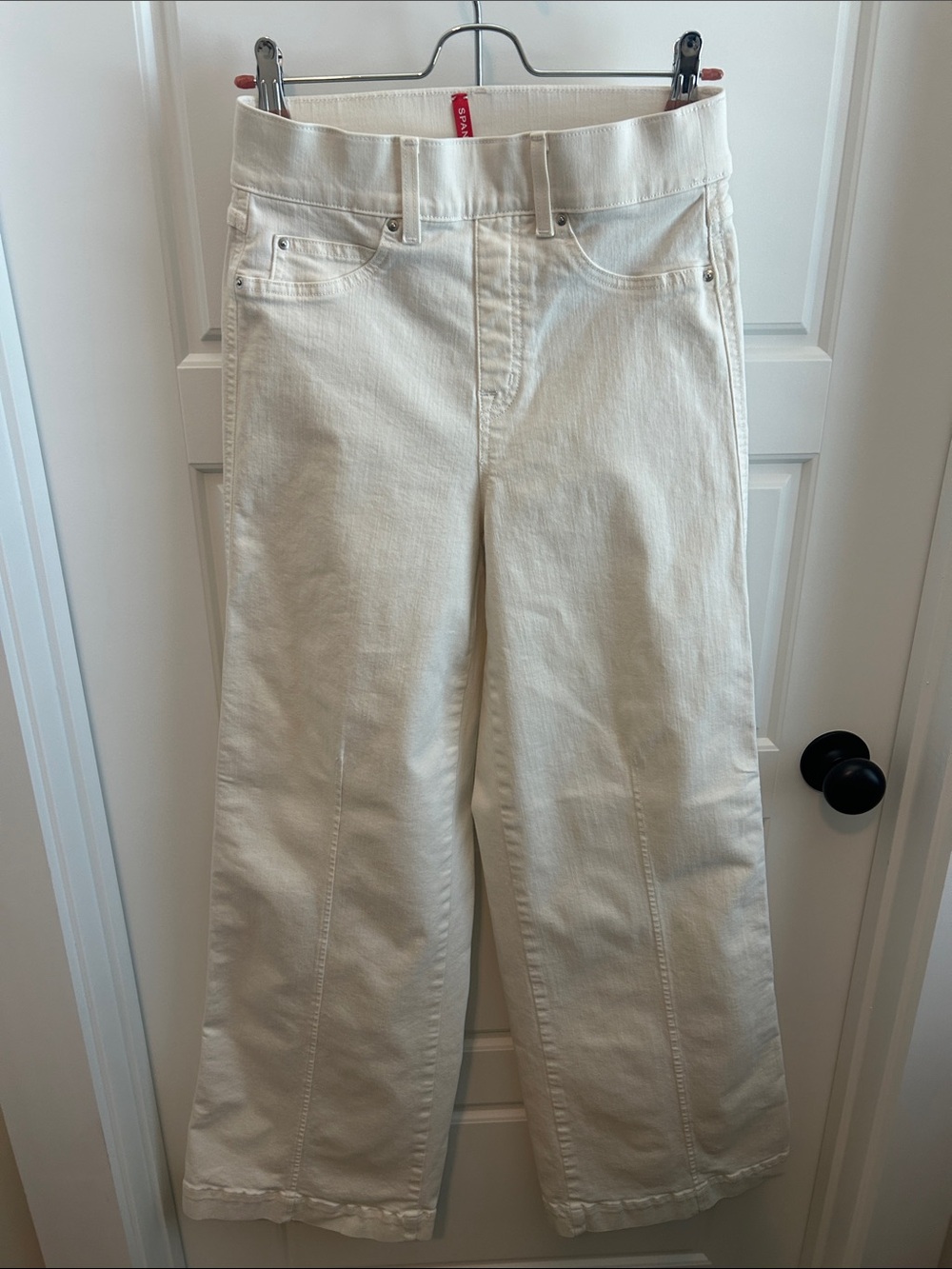 Spanx Cream Wide-Leg Women’s Jeans
